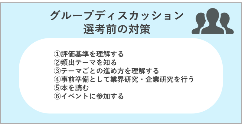 グループディスカッション選考前の対策方法