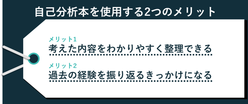 自己分析本を使用する2つのメリット