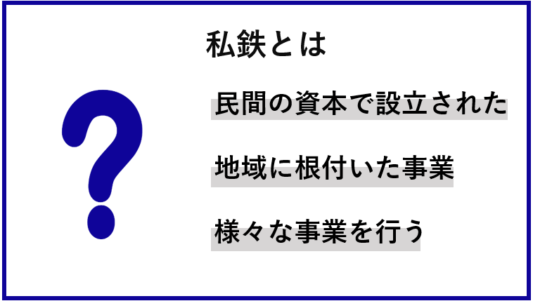 私鉄主要5社の特徴と比較