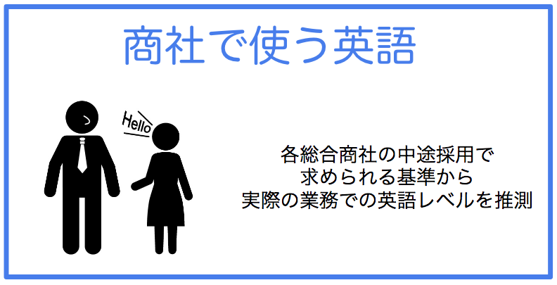 商社で実際に業務で使われる英語レベル