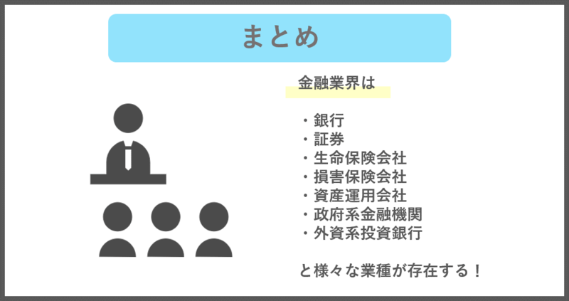 金融業界のまとめ