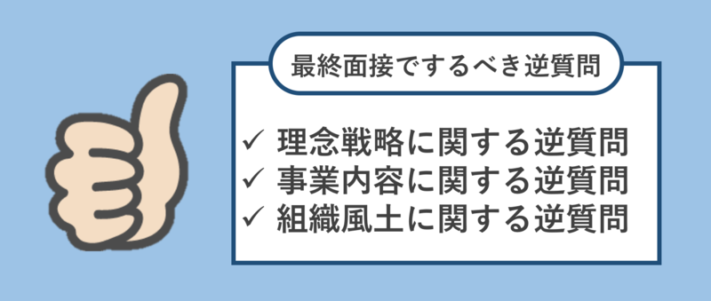 最終面接でするべき逆質問