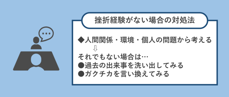 挫折経験がない就活生の対処法