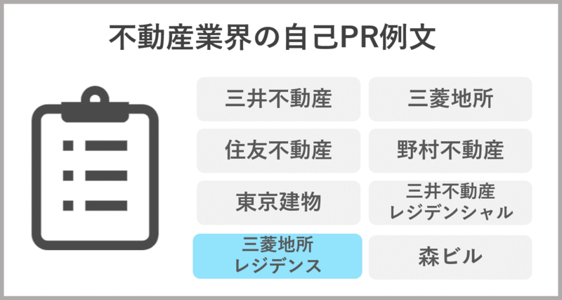 三菱地所レジデンスの自己PR例文