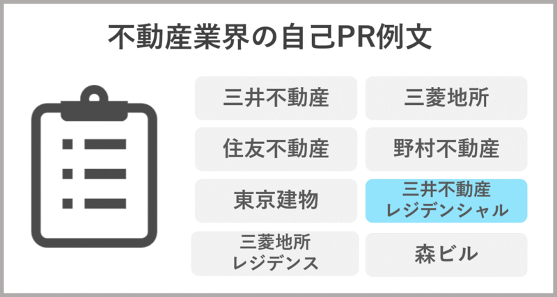 三井不動産レジデンシャルの自己PR例文