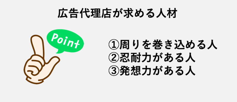 広告代理店が求める人材とは
