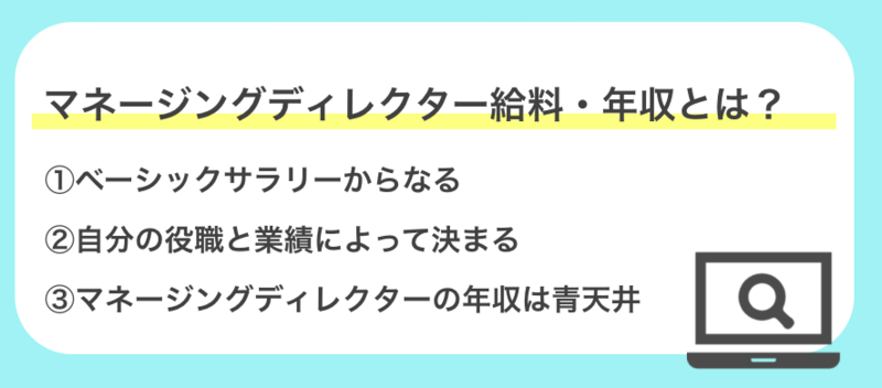 マネージングディレクターの年収