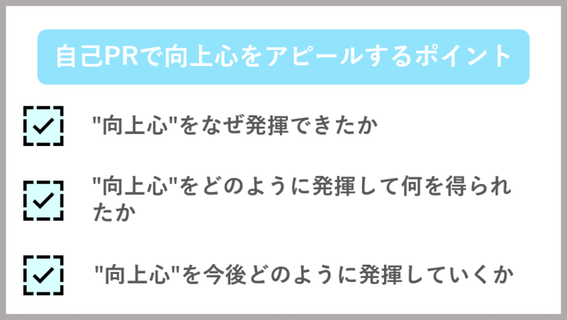 自己PR 向上心 ポイント