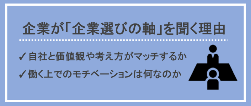 企業が企業選びの軸を聞く理由