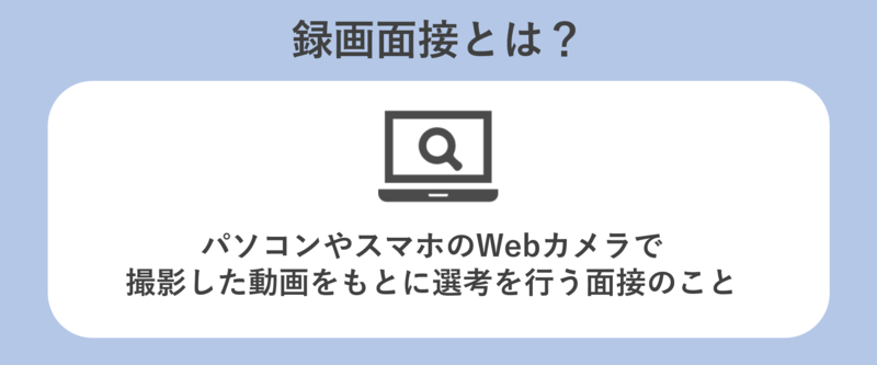 録画面接とは