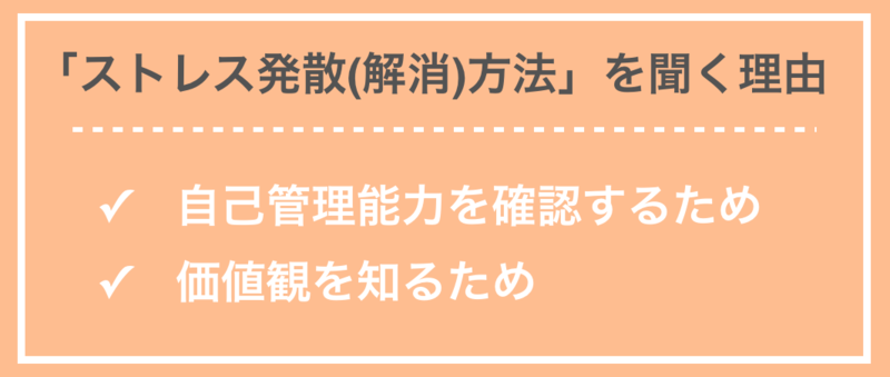企業が面接で「ストレス発散(解消)方法」を聞く理由