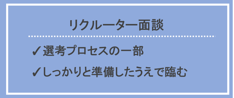リクルーター面談のやり方
