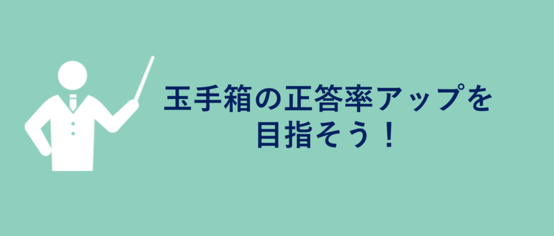 玉手箱の正答率