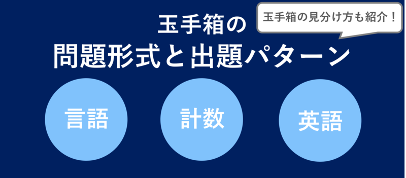 玉手箱の問題形式と出題パターン