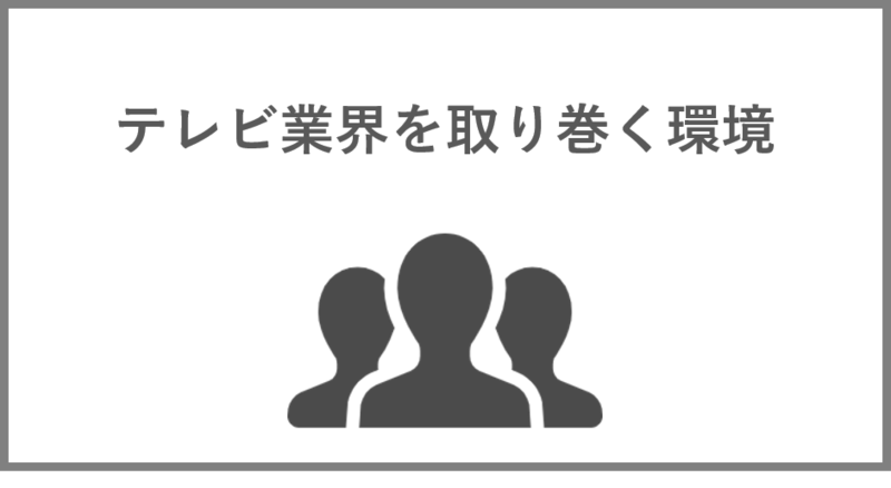 テレビ業界を取り巻く環境