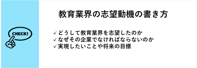 教育業界の志望動機