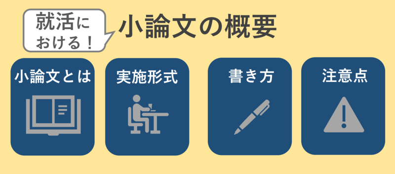 就活における小論文の概要