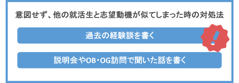 意図せず、他の就活生と志望動機が似てしまった時の対処法