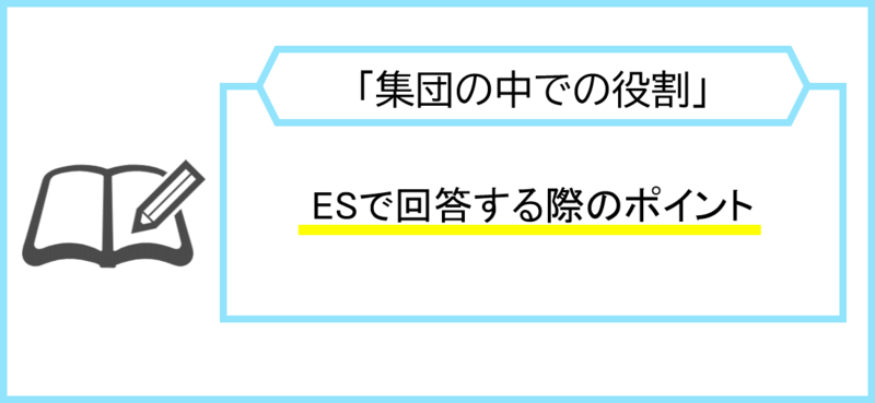 「集団の中での役割」エントリーシート(ES)で回答する際のポイント