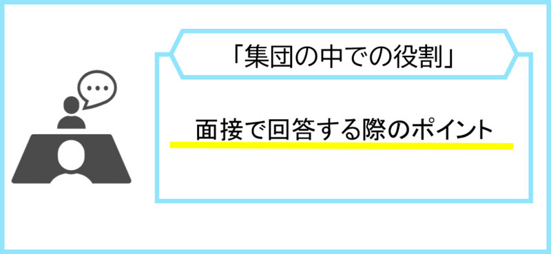 「集団の中での役割」を面接で回答する際のポイント