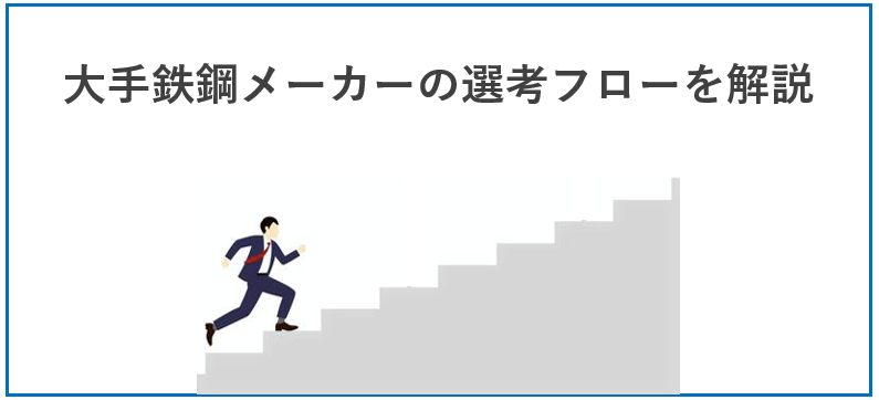 大手鉄鋼メーカーの選考フロー