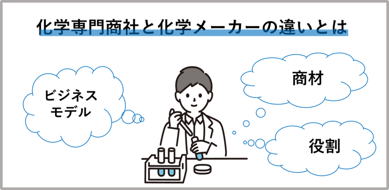 化学専門商社と化学メーカーの違いとは