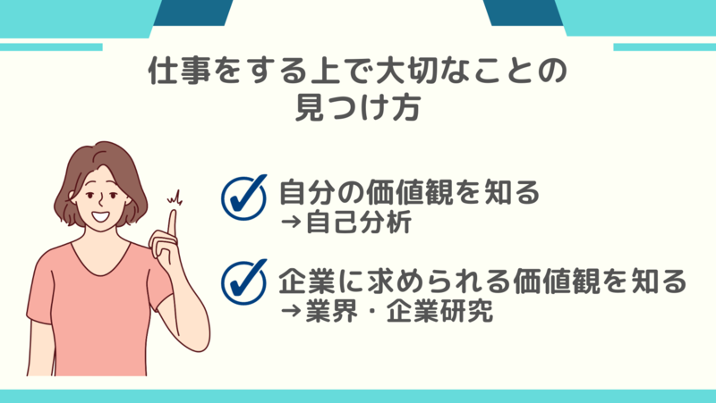 仕事をするうえで大切にすることの見つけ方