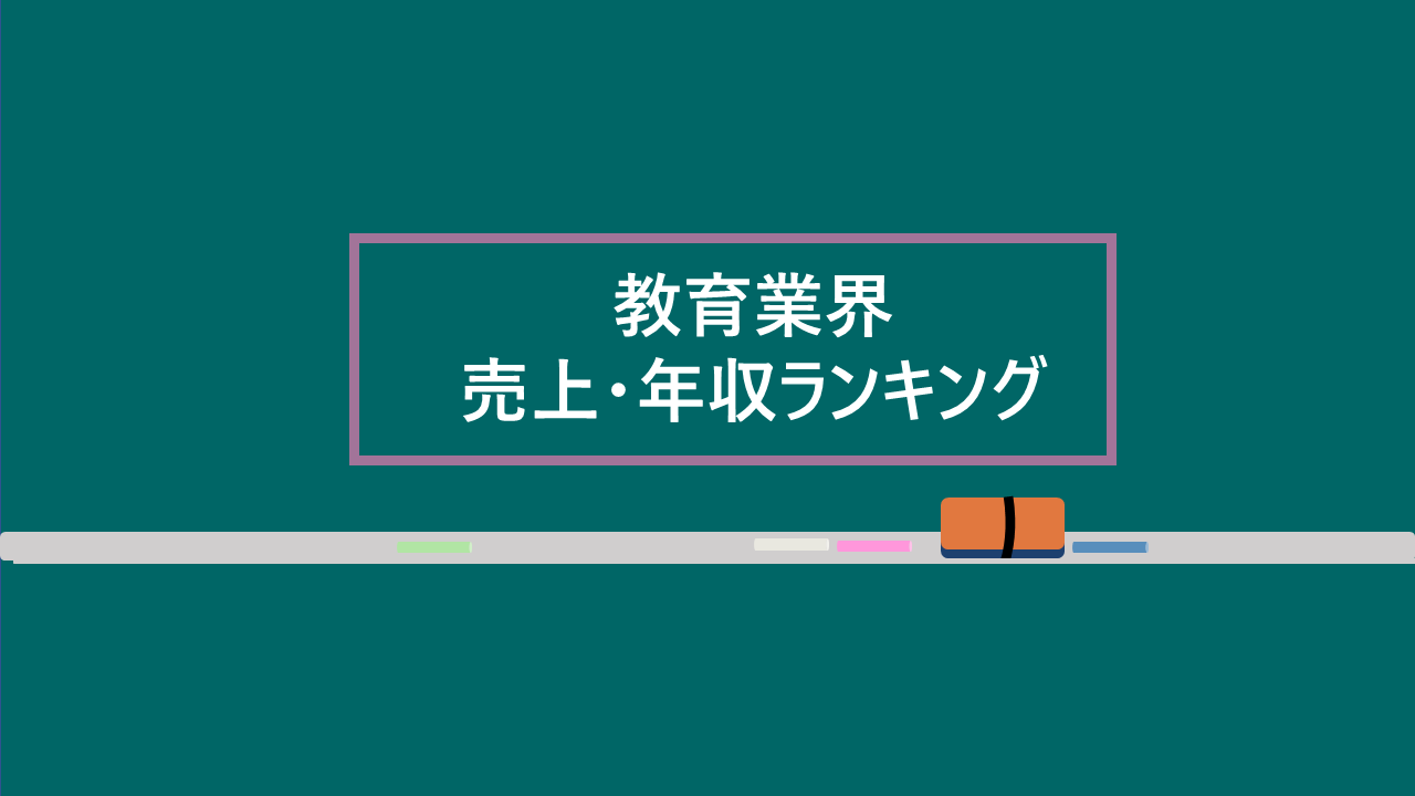 【最新】教育業界で売上・年収が高い企業ランキング